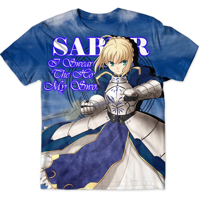 Saber – Fate Stay Night Anime T-Shirt/Kaos Anime