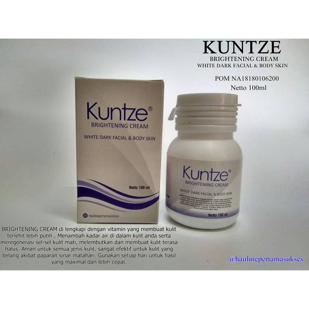 (INEED) KUNTZE Bleaching Brightening Cream With Dark Facial &amp; Body Skin