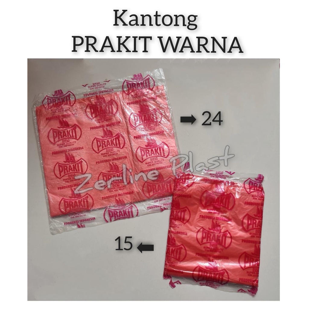 Kantong Plastik PRAKIT Polos Warna