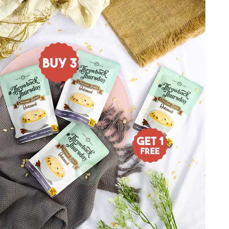 

Jangan Sampai Kehabisan!!!❄️ BUY 3 GET 1 FREE - THROWBACK THURSDAY CINNAMON RAISIN OATMEAL 51GR | BIG SALE | New event | Splash