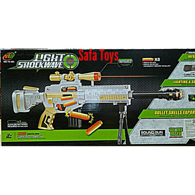 Mainan Senjata Light ShockWave gun.