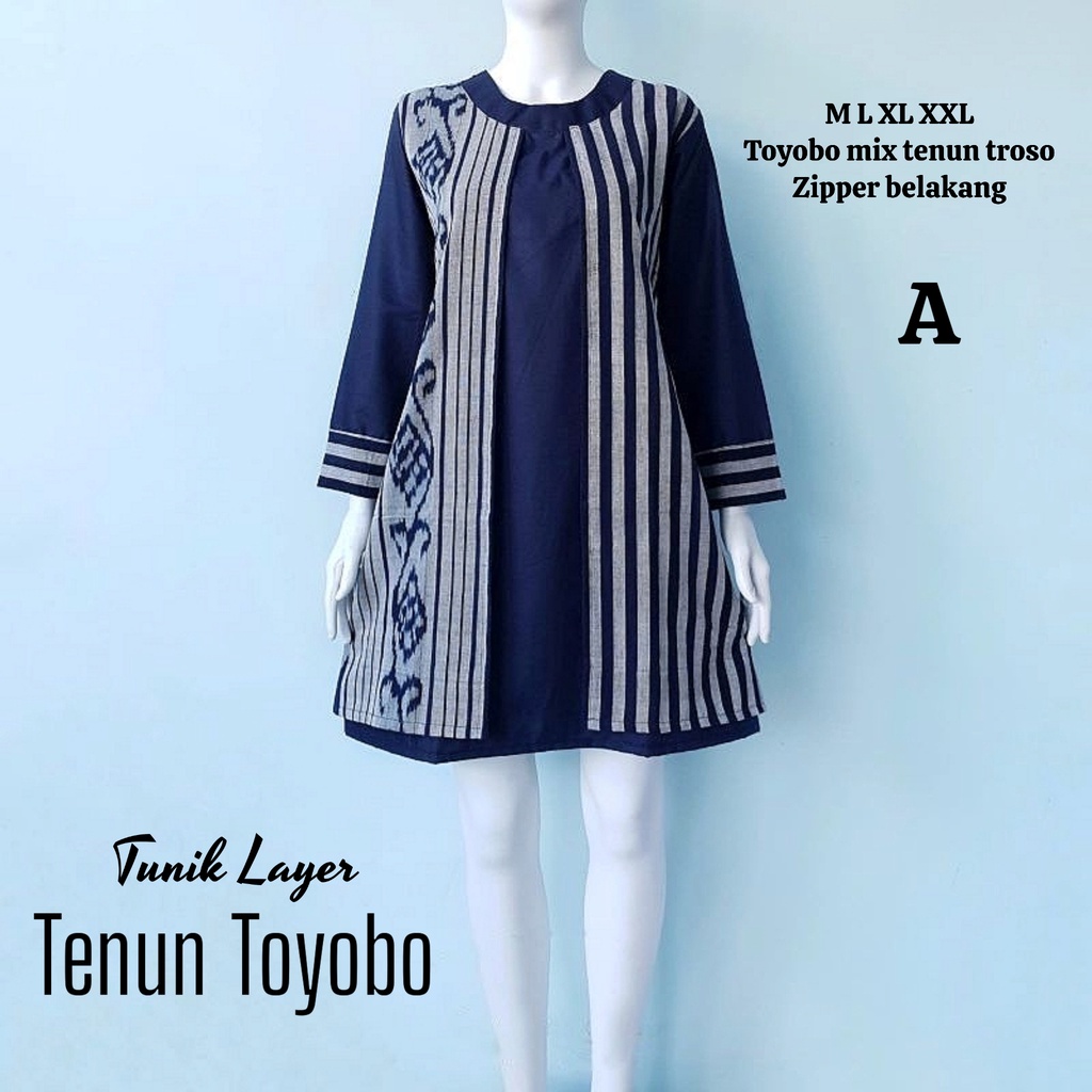 Tunik layer tenun toyobo