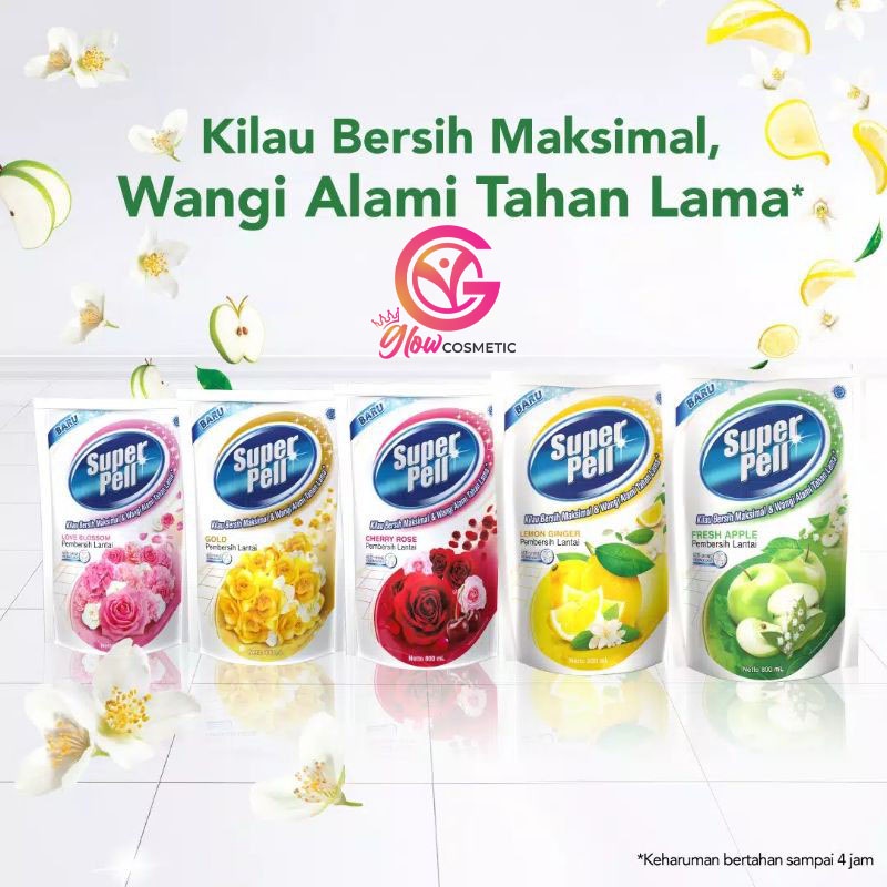 SUPER PELL PEMBERSIH LANTAI 770ML (REFILL)