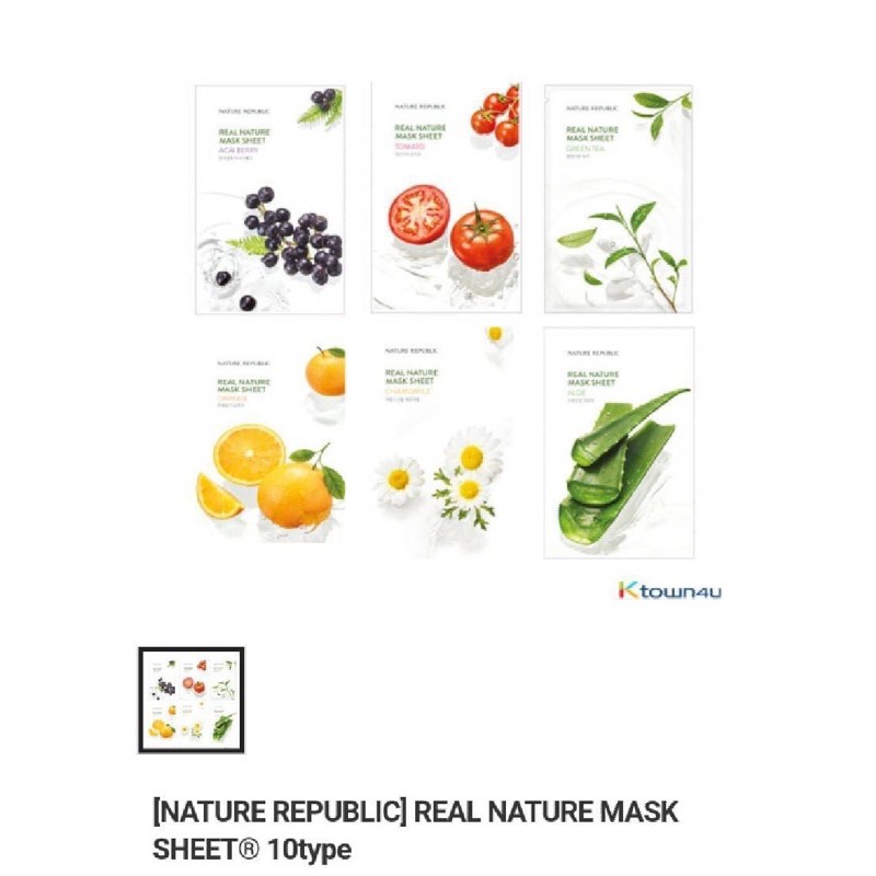 [PRE ORDER & PELUNASAN] Nature Republic Sheet Mask x NCT 127 Polaroid
