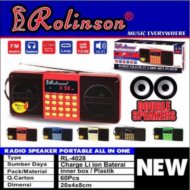 Radio FM portable RL-4028 Rollinson