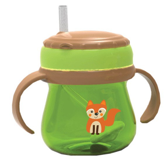 Baby Safe Cup Weighted Straw JP019 Hijau Botol Minum