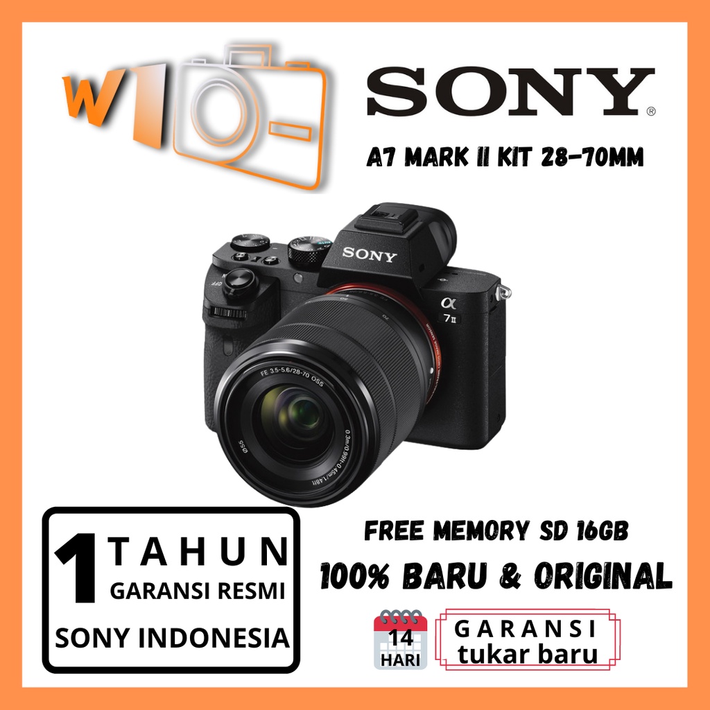 KAMERA SONY  Alpha 7 Mark II Kit 28-70mm - Sony A7II Kit - Sony A7 II Kit