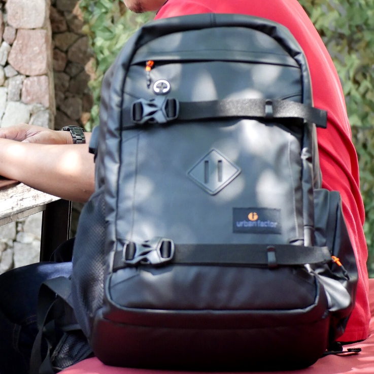 STRONG FIGHTER BLACK |ManNeedMe x URBAN| Tas Ransel Pria Tas Backpack ORIGINAL