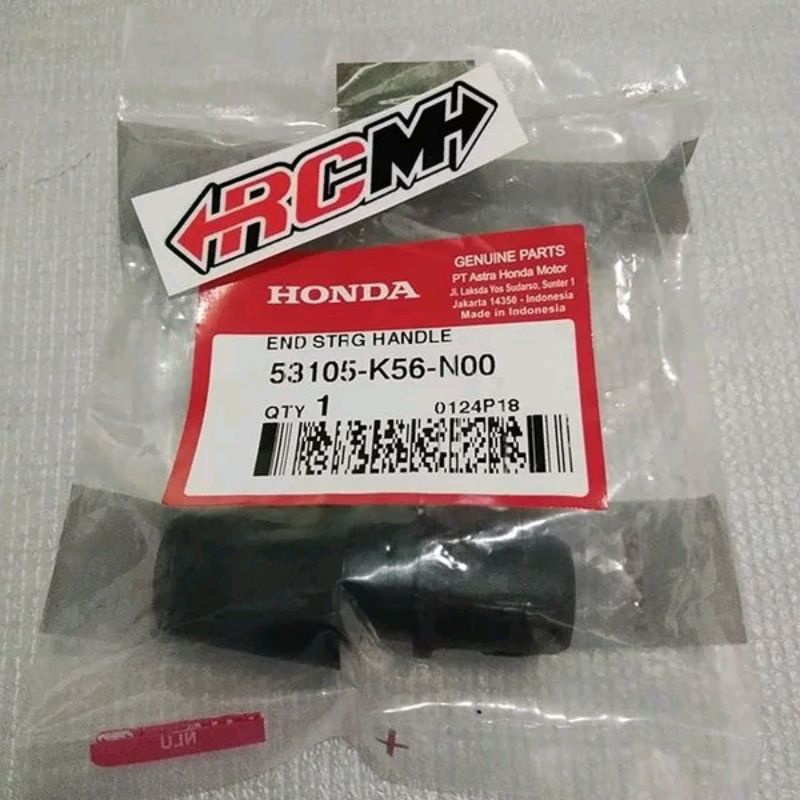 END GRIP BALANCER PENTOLAN PENTOL JALU PINGGIR PINGGIRAN STANG NEW SONIC 53105-K56-N00 ORI ORIGINAL ASLI HONDA AHM HGP