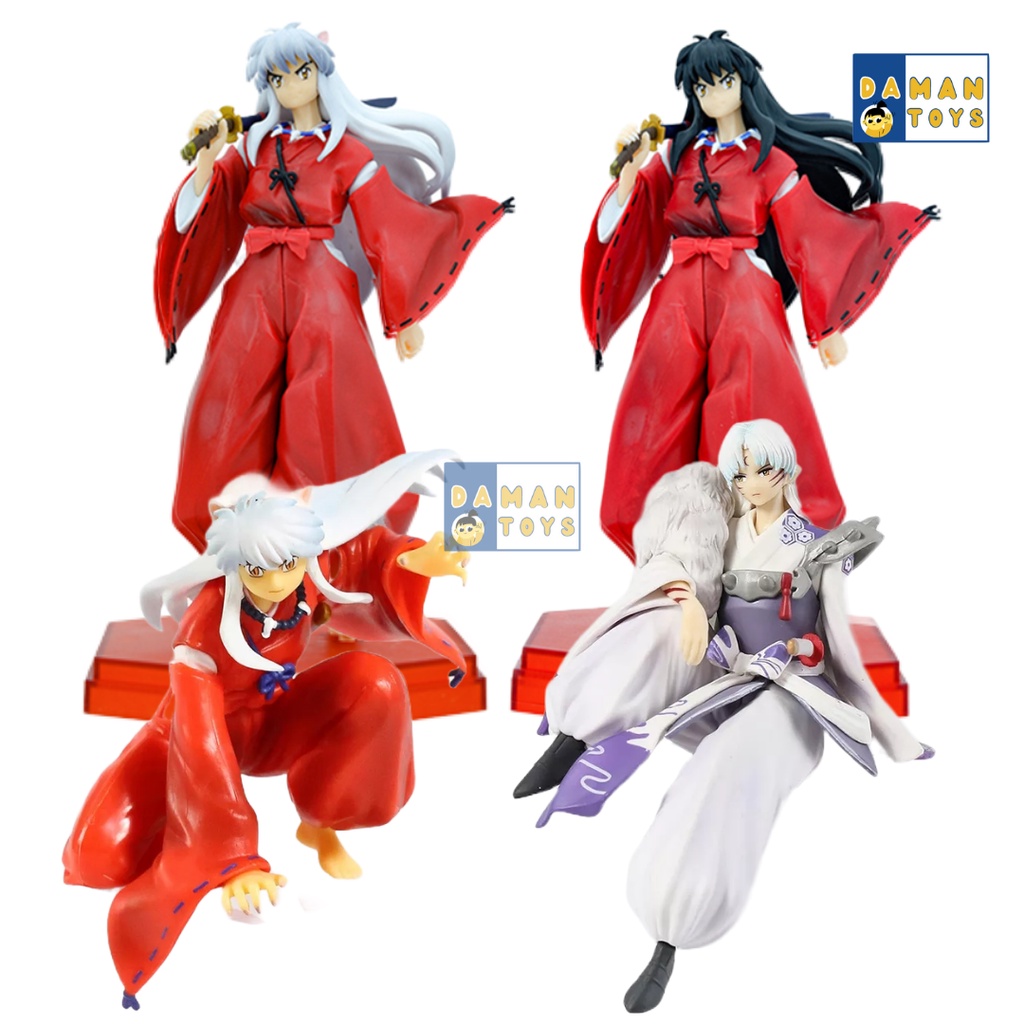 Figure Anime InuYasha Sesshomaru Patung Minifugre Anime Hobi Koleksi