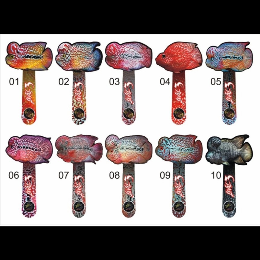 Wayang Ikan Louhan Kecil Full Aclyric Untulan Mental Gantungan Kunci