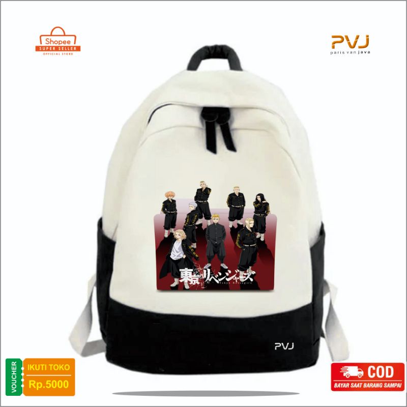 Tas ransel Tokyo Revengers Backpack anime Tokyo Manji Gang Premium