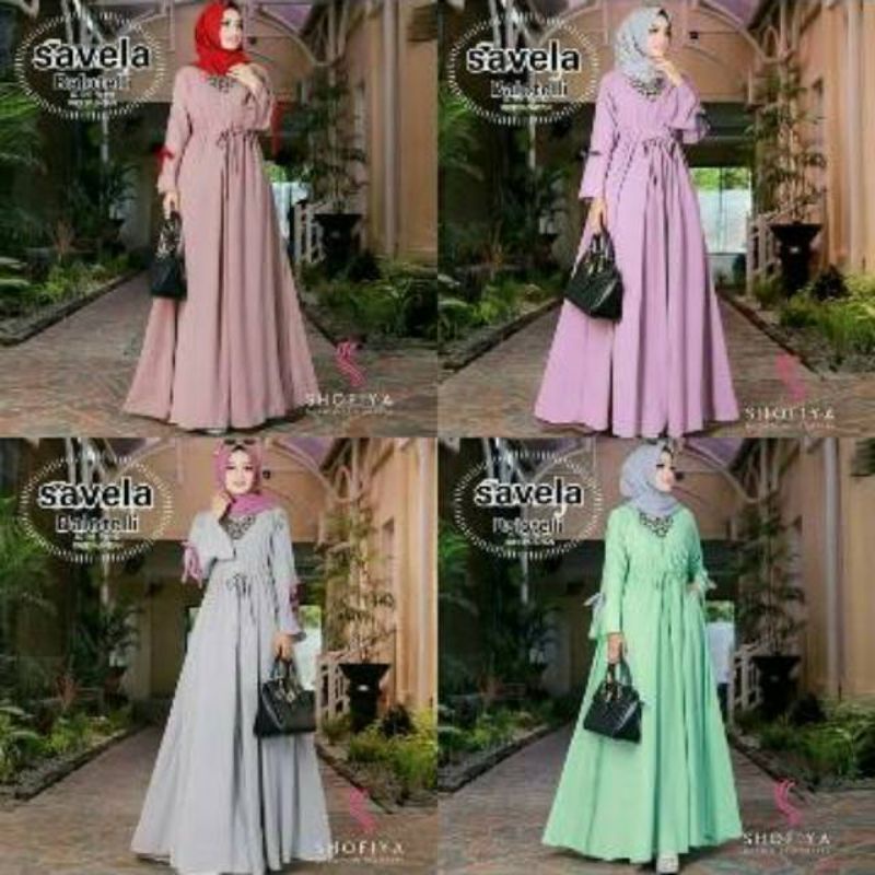 Savela dress fashion muslim remaja wanita