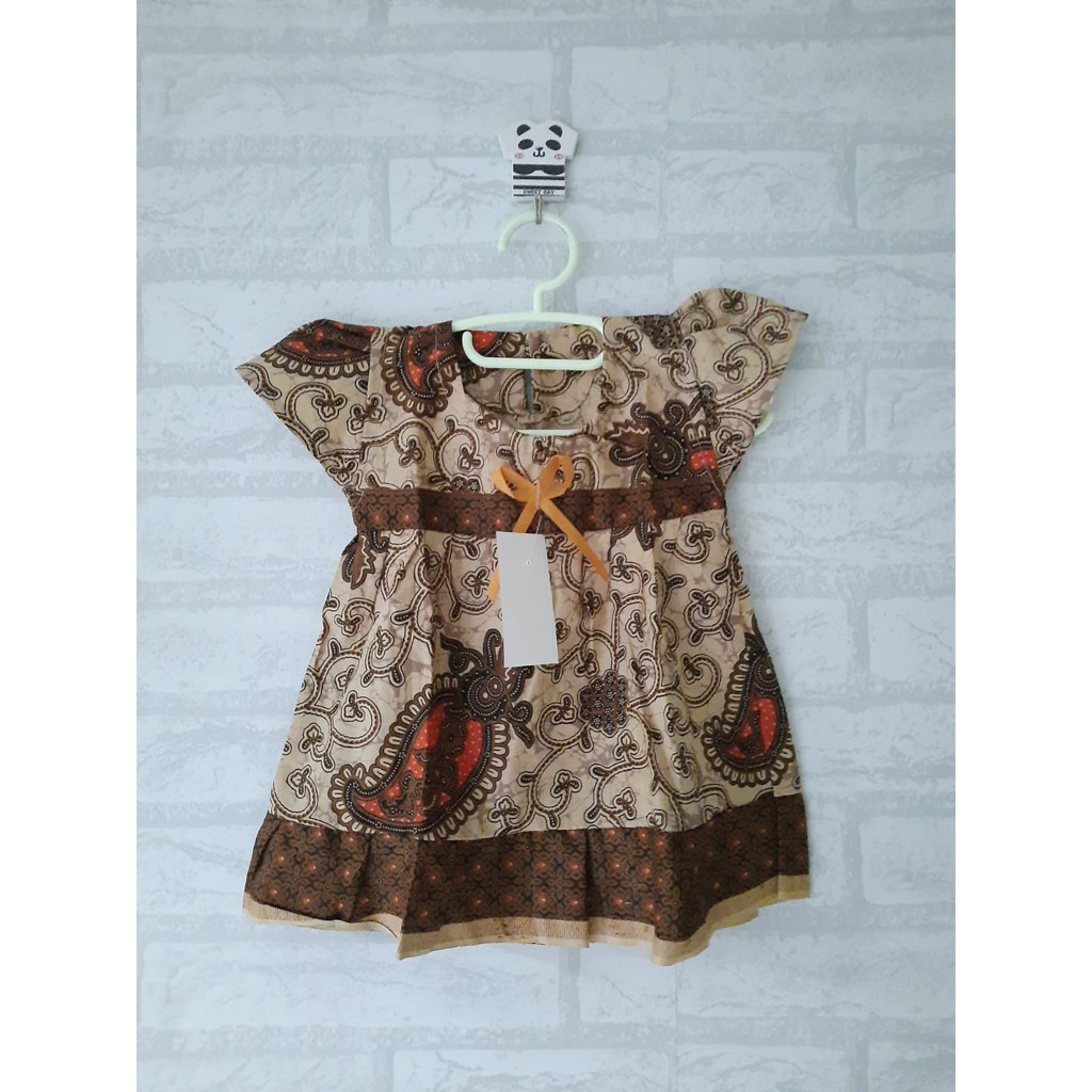 Dress anak batik usia 6bulan - 1th