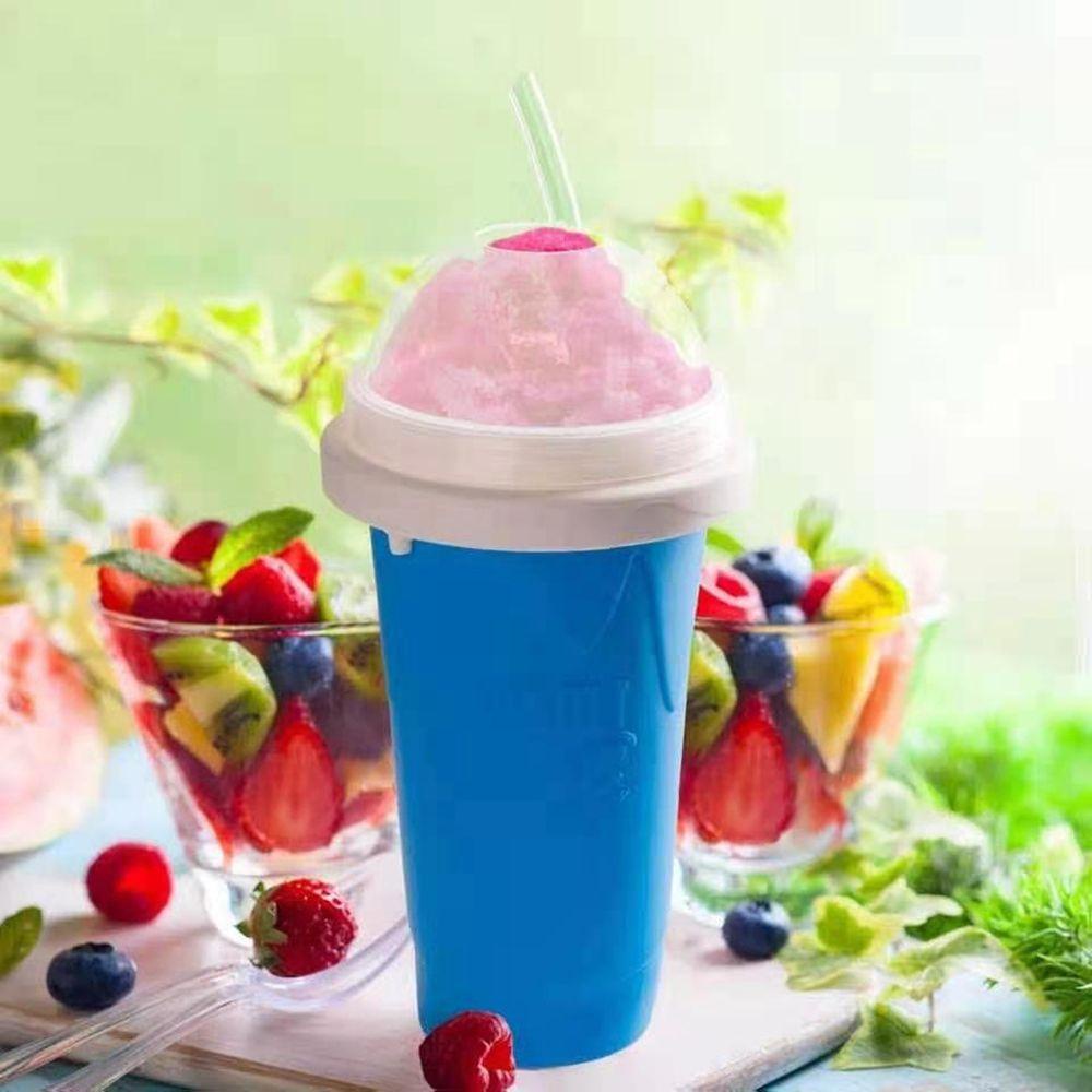 [Elegan] Smoothie Cup Silikon 350ml Ice Cream Quick-frozen Homemade Cepat Dingin Cooling Cup