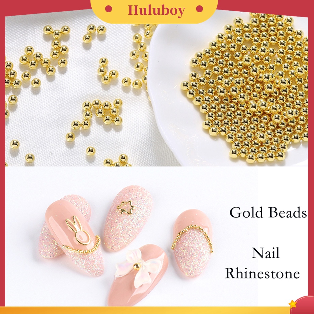 Huluboy Huluboy♡ Charms Manik-Manik Bentuk Bintang Hollow 3D Bahan Metal Untuk Dekorasi Nail Art