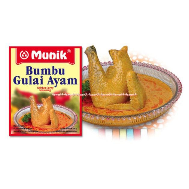 Munik Bumbu Gulai Ayam Chicken Curry Seasoning 105gr Bumbu Masak Instan