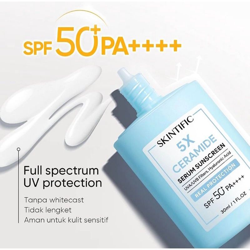 Skintific 5X Ceramide Serum Sunscreen SPF 50 PA+++ 30ML