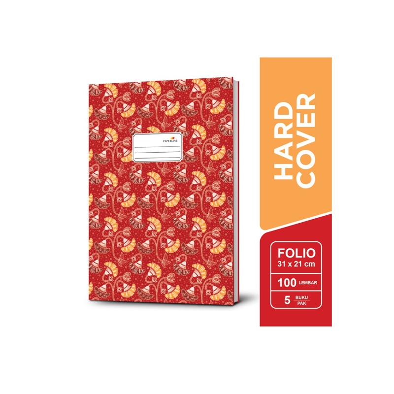 

BUKU HARD COVER FOLIO PAPERLINE 100 LEMBAR