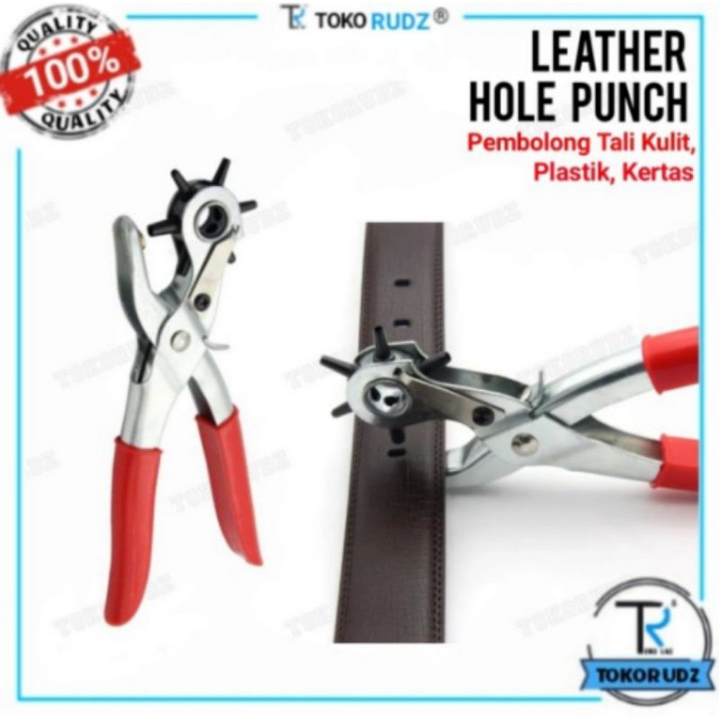 Tang Pembolong Ikat Pinggang Sabuk Kertas Plastik Leather Hole Punch