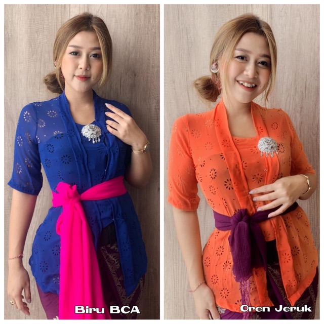 SALE Kebaya Jadi sutra crepe Syahrini M L XL XXL-2