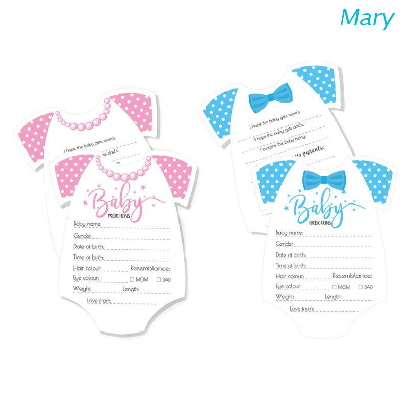 Mary 10pcs / Pak Kartu Permainan Prediksi Untuk Baby Shower