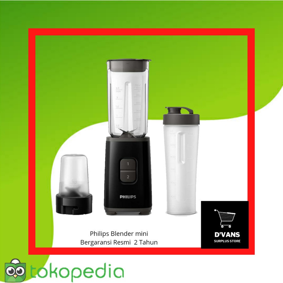 PHILIPS HR2603 MINI BLENDER PLASTIK - GARANSI RESMI 2 TAHUN
