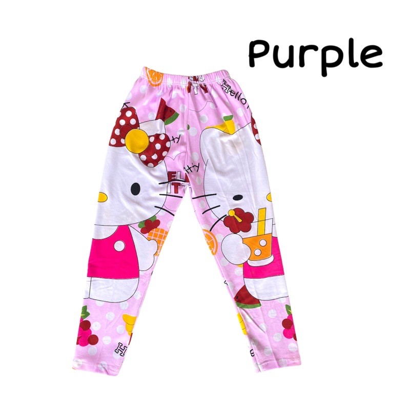 Celana Legging Anak Perempuan Hello Kitty Leging Anak Celana Panjang Leging Anak 1 - 12 Tahun Katun Spandex