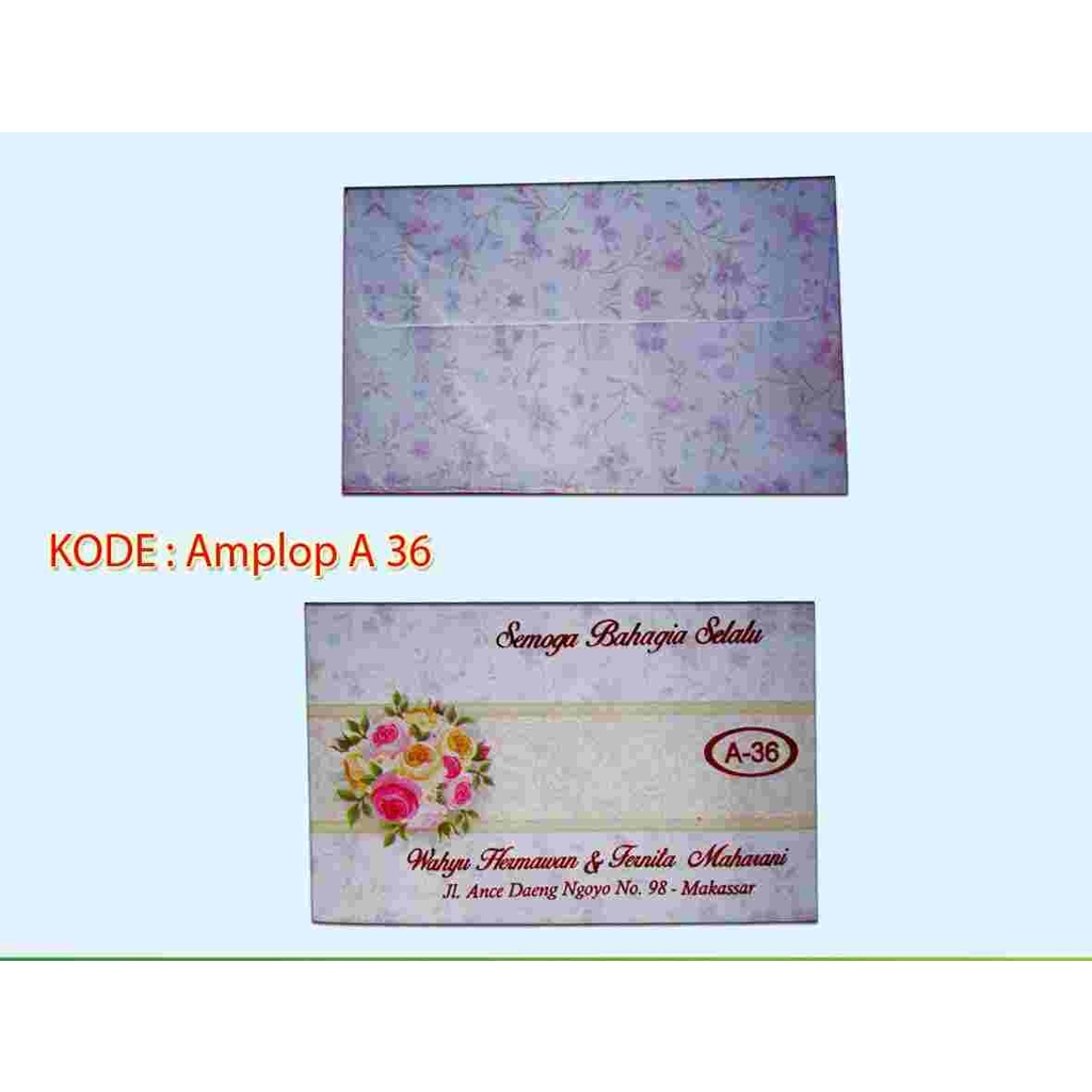 

Blangko Amplop Motif A 36 Murah isi 50