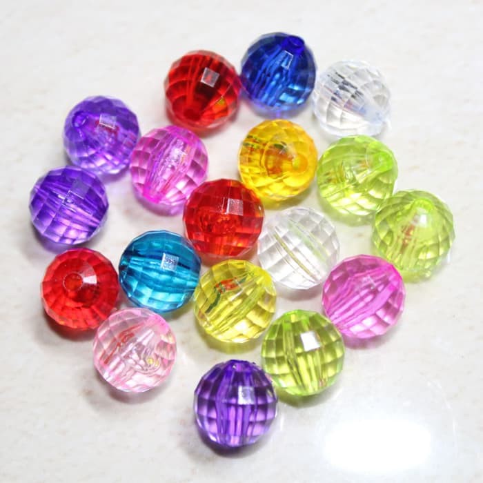 mote bola dunia acrylic  uk.4mm - 8 mm /harga Pon