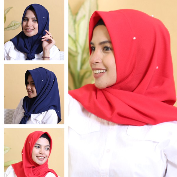 Hijab Jilbab  Instan  Segitiga Pearly Shopee Indonesia