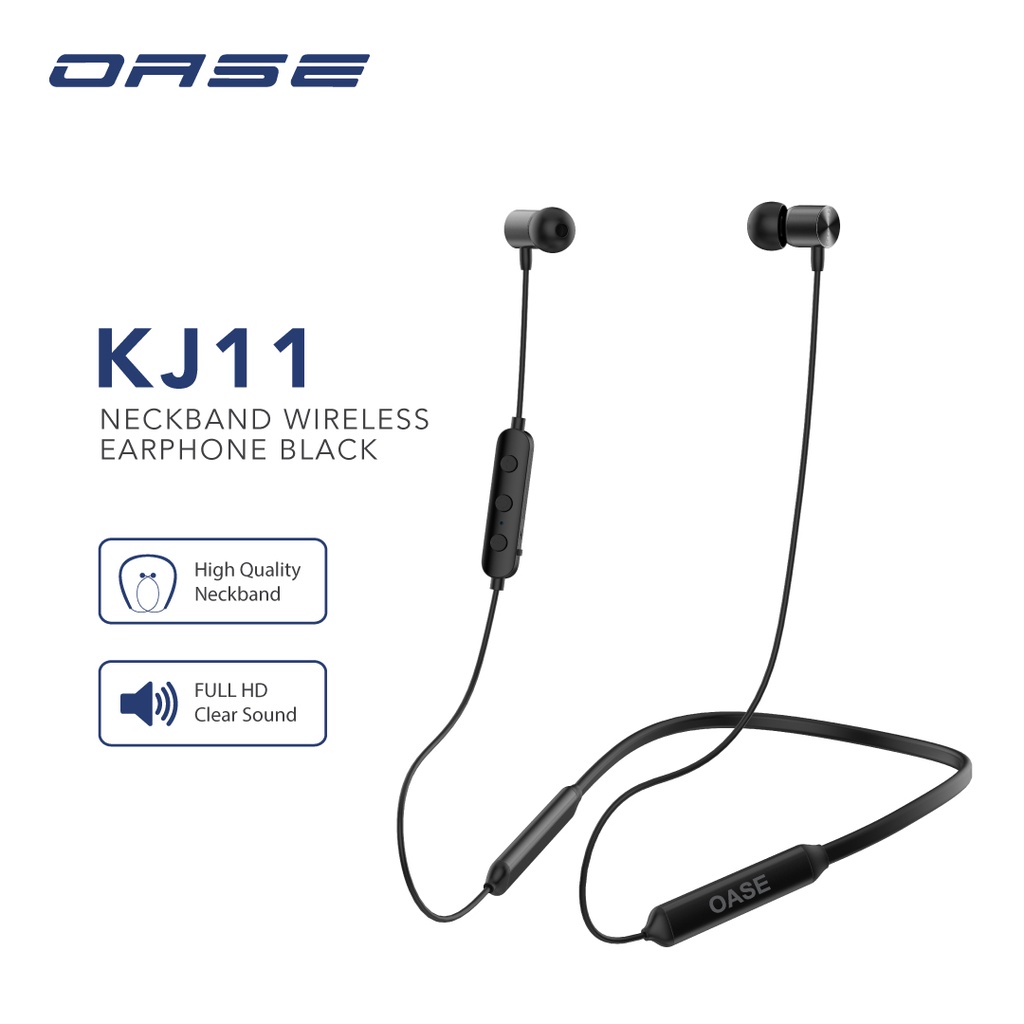 Earphone Bluetooth Neckband OASE- KJ11 100% ORIGINAL / HEADSET / HANDFREE