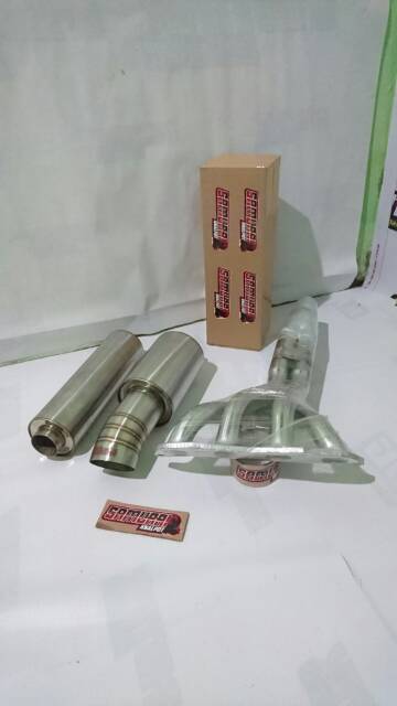 FULLSET knalpot mobil HONDA Jazz GD3 KNALPOT HONDA CITY MUFLER JS RACING STAINLESS