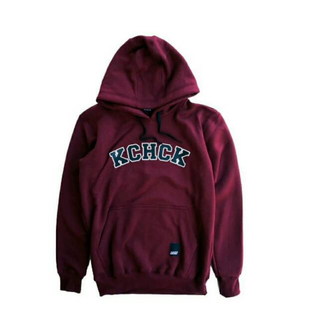 Sweater Hoodie KICKCHICK challenge maroon free stiker