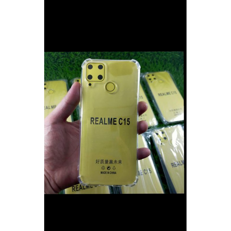 soft case Realme C15 C12 C11 5 pro 3 pro C1 C2 anti crack bening transparan