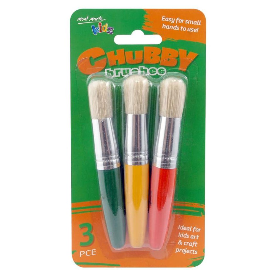 

Monggo] Mont Marte Stubby Chubby / Kuas Besar / Brush For Kids