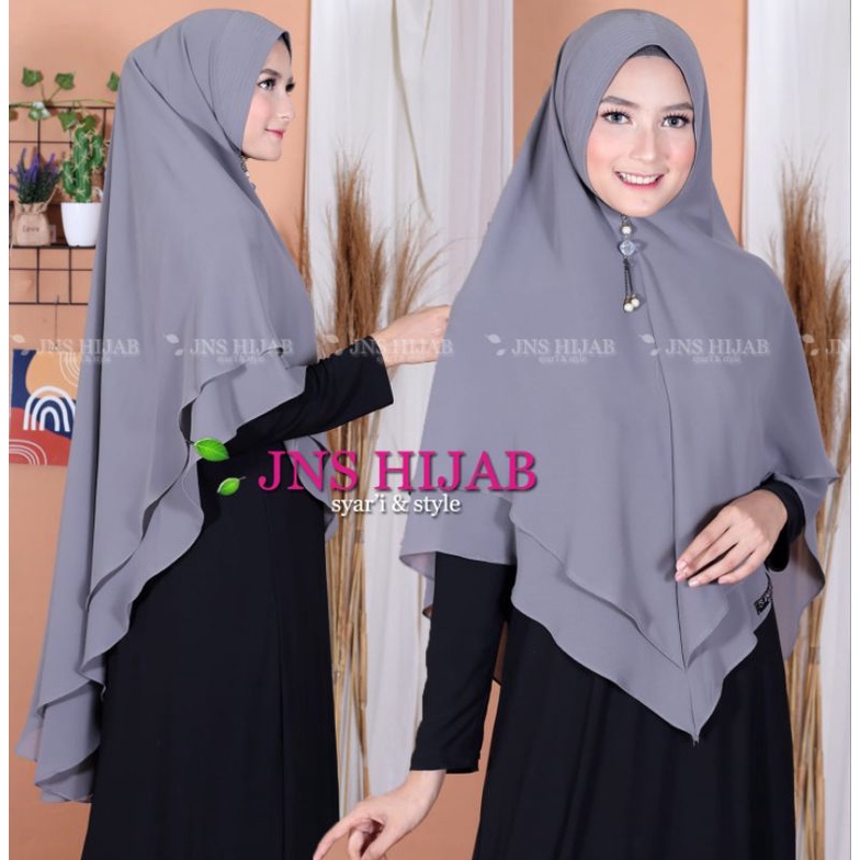 khumar LV standar/hijab ceruty 2 layer ori jns