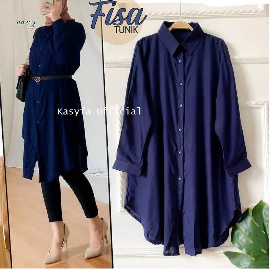FISA TUNIK RAYON FULL KANCING ..