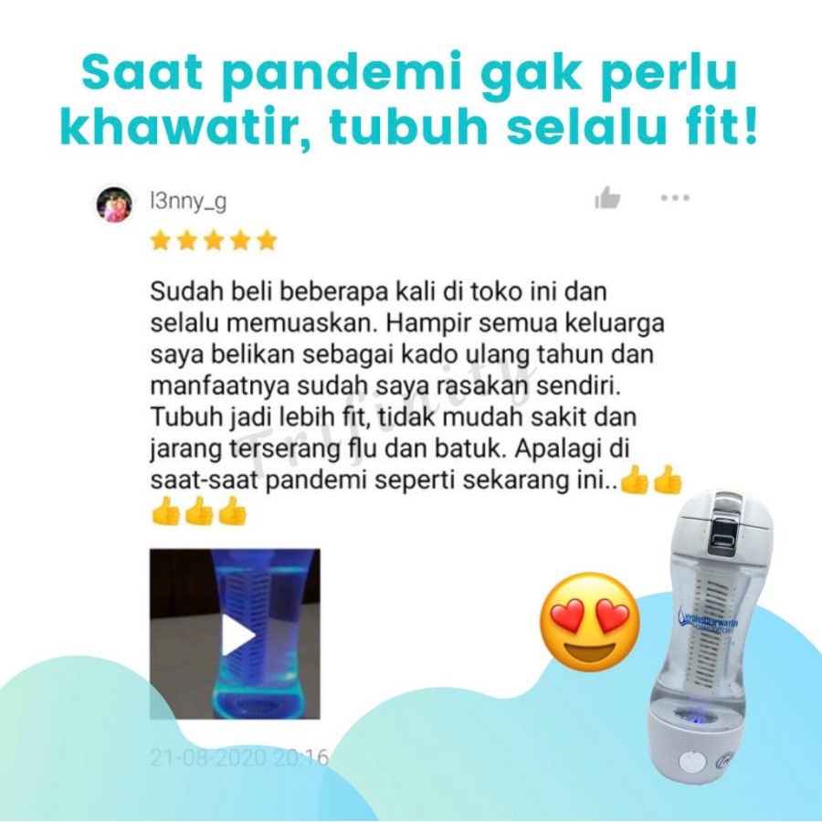 Botol Trifinity Gen2 inhalasi imunitas booster anak daya tahan tubuh lansia dgn inhaler hidrogen Surabaya