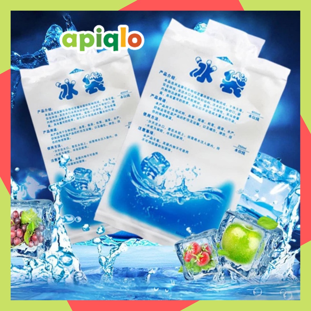 Ice Gel Pack 200 ML Blue Cool Jelly Cooler Kantong Air Es Pendingin