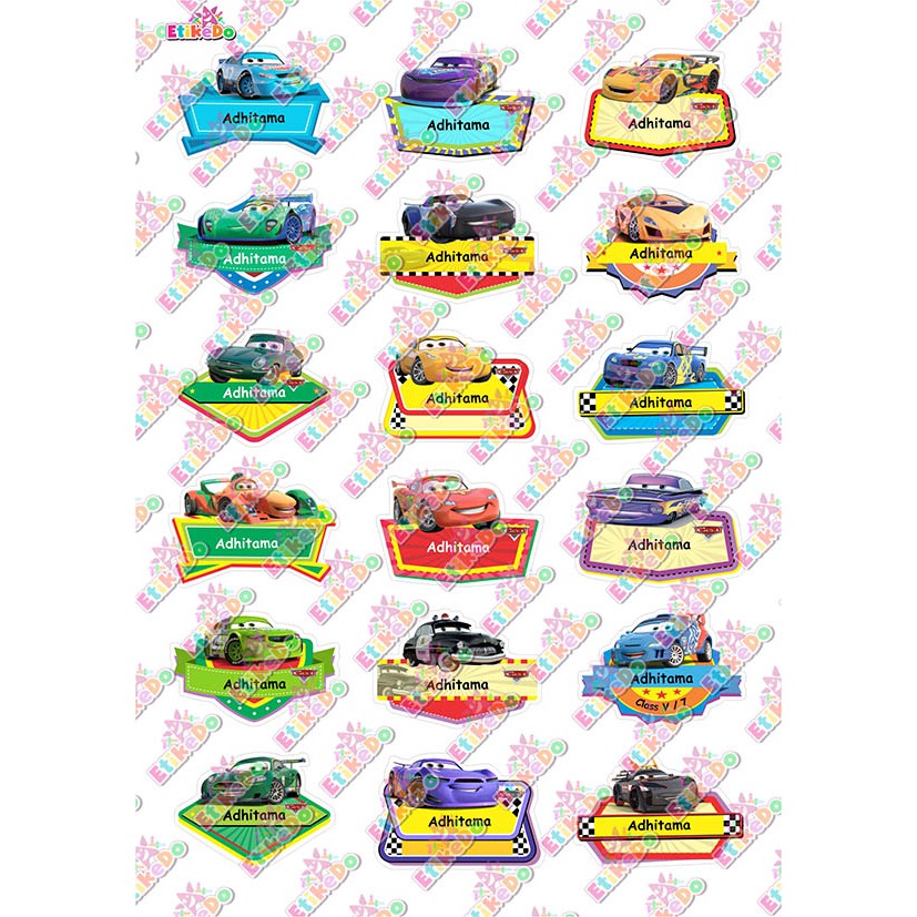 

LABEL NAMA CARS 72 STIKER - ANTI AIR/ROBEK/LUNTUR -4 Nama CR1M4