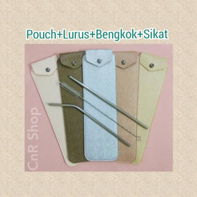 Set sedotan stainless souvenir Termurah