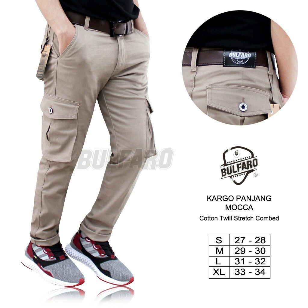 Celana Cargo Panjang Best Seller Cargo Pants Kargo PDL Pria Longgar