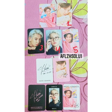 Official photocard Chanyeol nacific