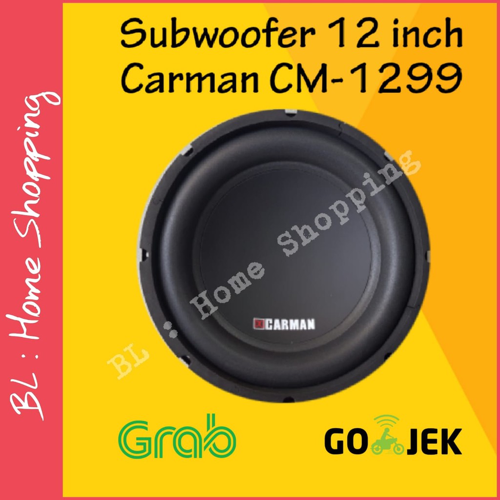 Subwofer 12inch Carman CM-1299 Subwofer Mobil Carman CM 1299 Subwofer Double Coil Carman CM - 1299