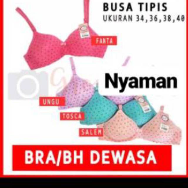 Bra wanita mandierou yaojia 2 kait bra busa tipis tanpa kawat