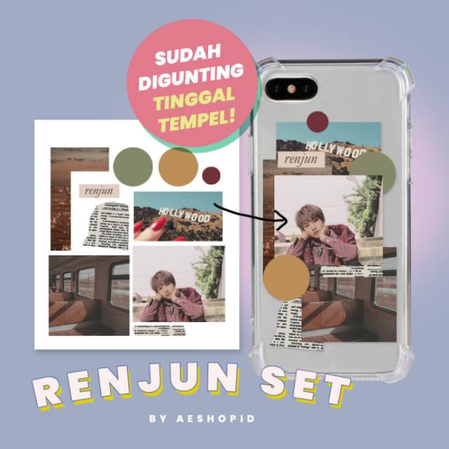 (NC-001) DIY sticker set NCT Dream retro vintage aesthetic tumblr case hp stiker kpop 127 jaemin jeno haechan