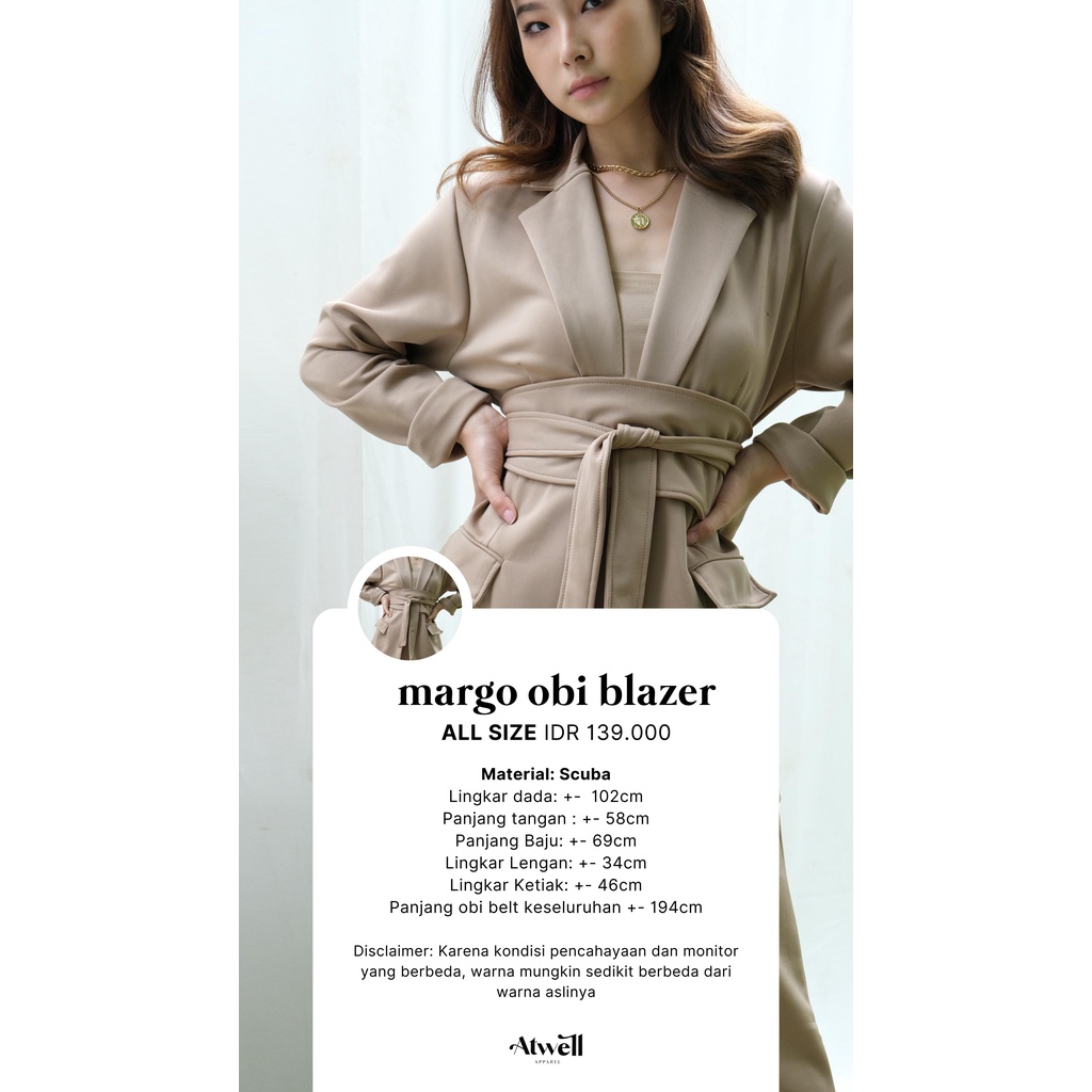 Margo Obi Belt Blazer