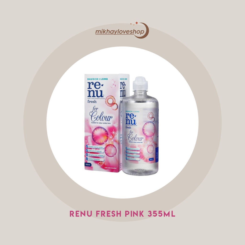 Renu Fresh for Colour Water Solution Pink 355ml | [Mikhayloveshop]