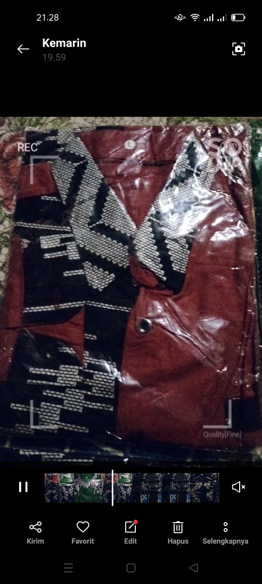 Kemeja Batik Pria Katun Polos Kombinasi Sopal Prada Nusantara Semi Songket Lengan Panjang